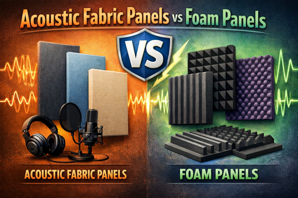 Acoustic Fabric Panels vs Foam Panels