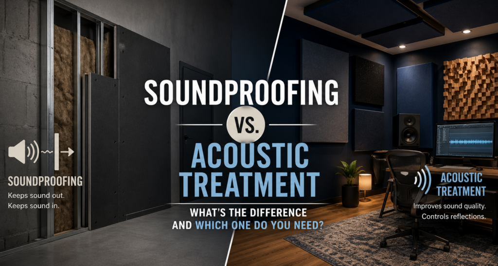 Soundproofing vs. Acoustic Treatment What’s the Difference