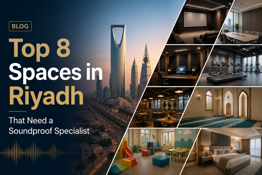 Top soundproof spaces in Riyadh