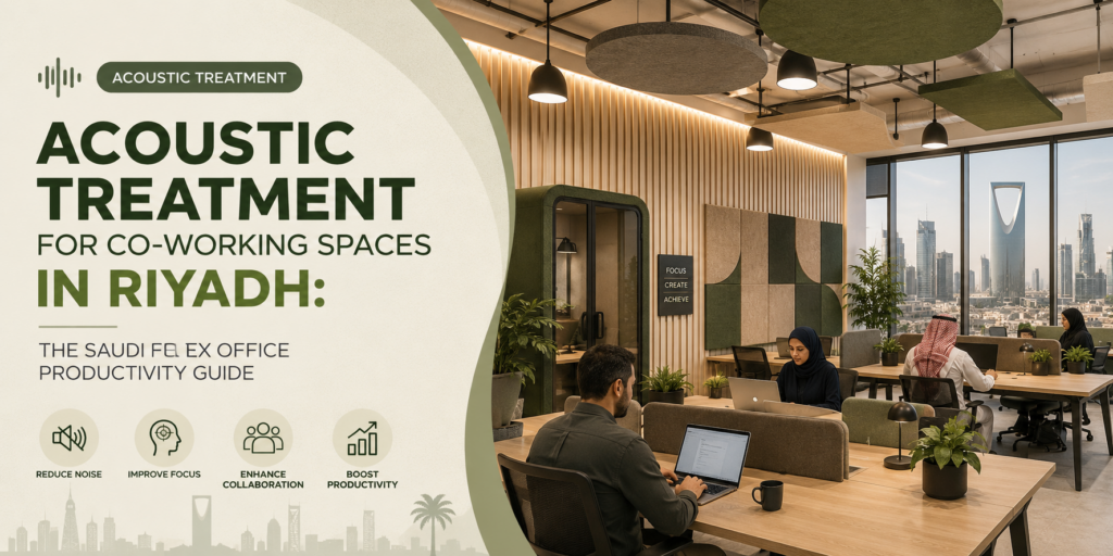 Acoustic solutions in Riyadh co-working space