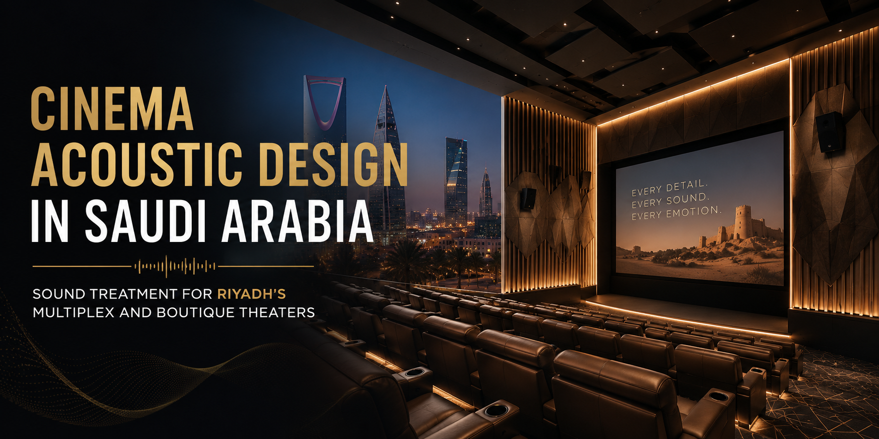 Cinematic design in Riyadh theater