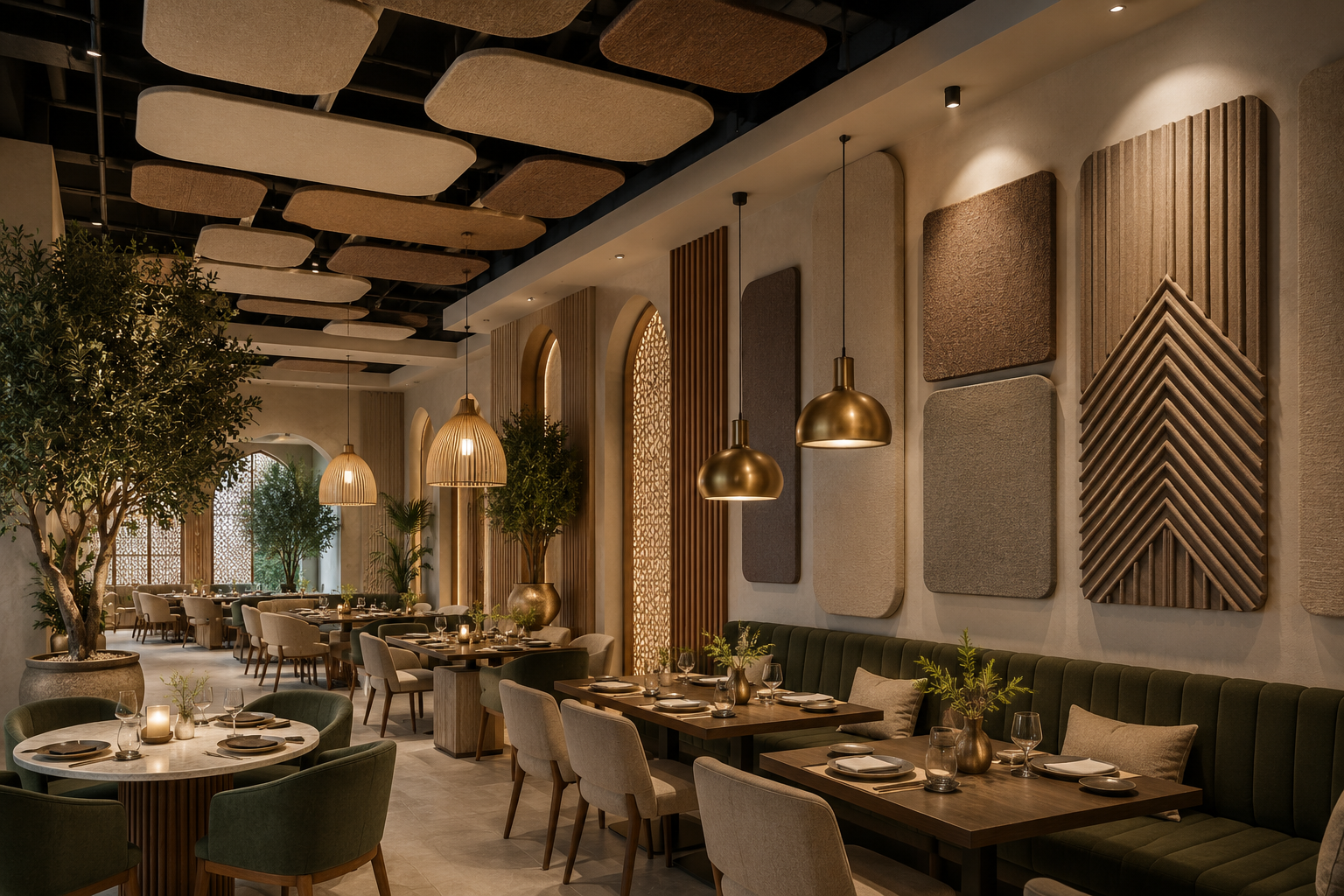 Elegant dining in a warm ambiance