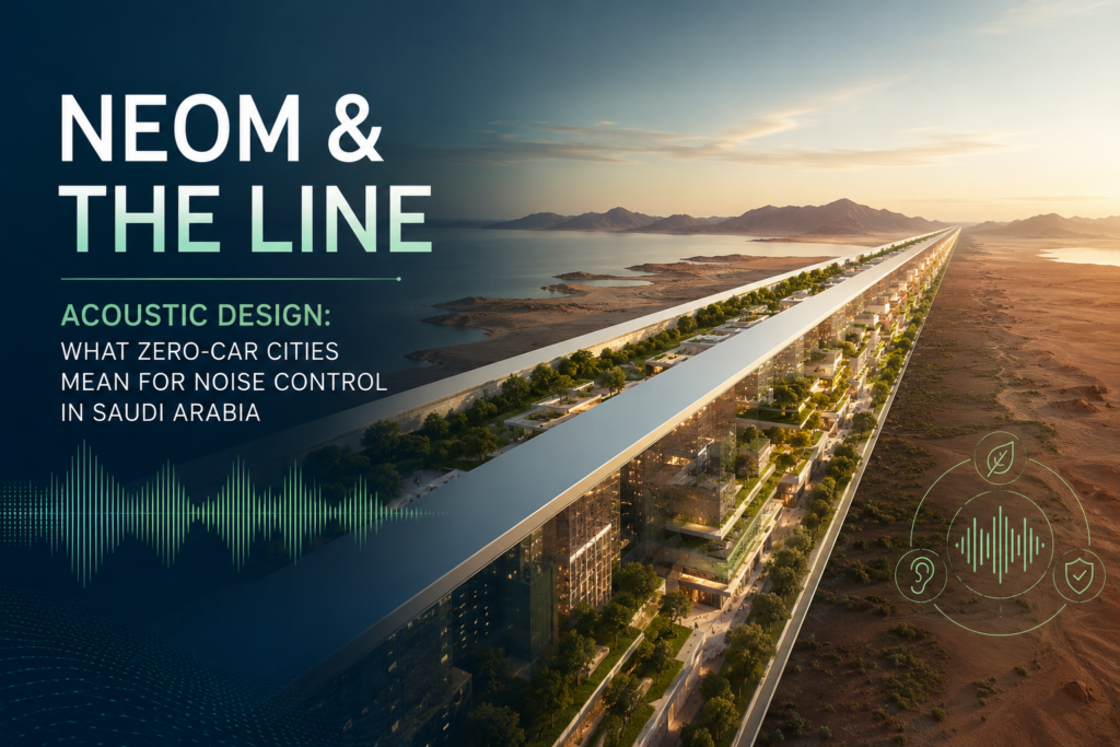 NEOM & The Line Acoustic Design What Zero-Car Cities Mean for Noise Control in Saudi Arabia