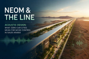 NEOM & The Line Acoustic Design What Zero-Car Cities Mean for Noise Control in Saudi Arabia