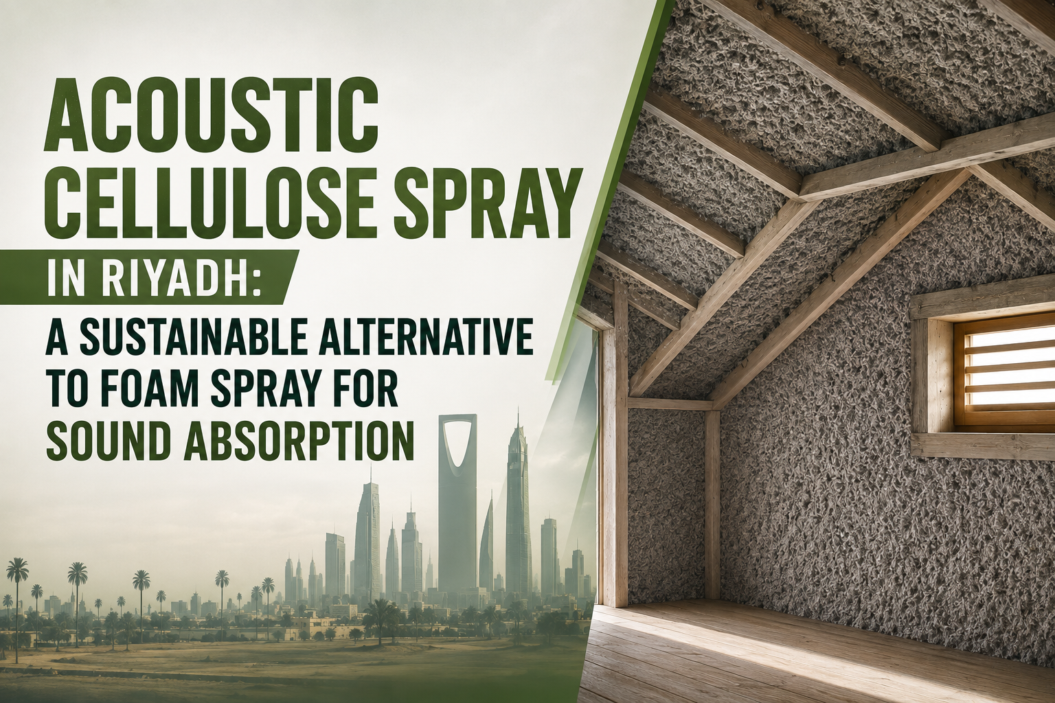 Acoustic Cellulose Spray in Riyadh